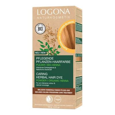 Logona Pflanzen-Haarfarbe Pulver Kupferblond