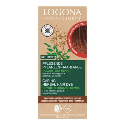 Logona Pflanzen-Haarfarbe Pulver Mahagonirot