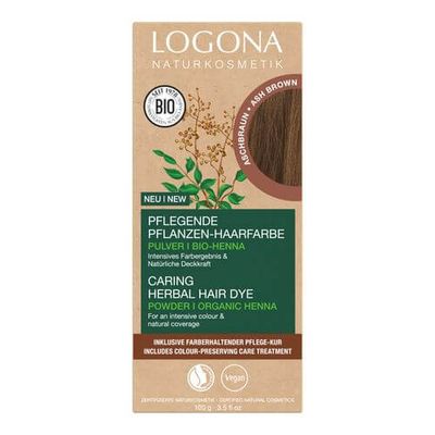 Logona Pflanzen-Haarfarbe Pulver Aschbraun