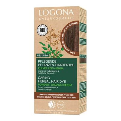 Logona Pflanzen-Haarfarbe Pulver Schokobraun