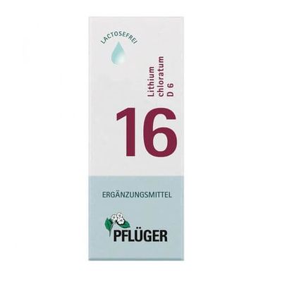 BIOCHEMIE Pflüger 16 Lithium chlorat.D 6 Tropfen