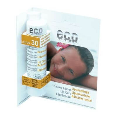 ECO COSMETICS SONNENSCHUTZ Bio LSF 30 Granatapfel/Sanddorn Lippenpflege