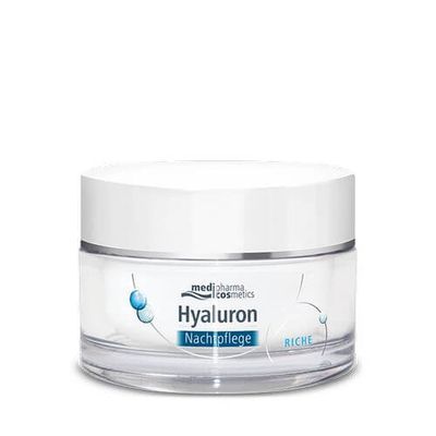 Medipharma Cosmetics HYALURON NACHTPFLEGE riche Creme im Tiegel